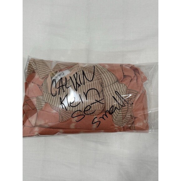 Calvin Klein Cardigan And Top Set Colorful Pink Lightweight Front Layering - Picture 6 of 6